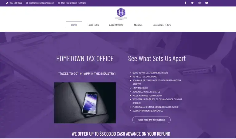 Hometown Tax Office Website